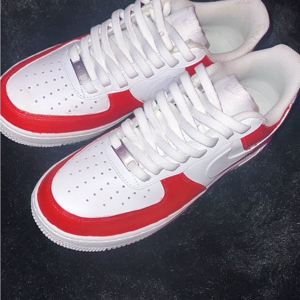 Nike Red and White Sneakers